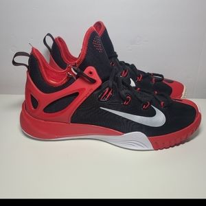 Nike Red Zoom HyperRev Size 9.5 Basketball Sneaker Shoes 705370-006 red/black